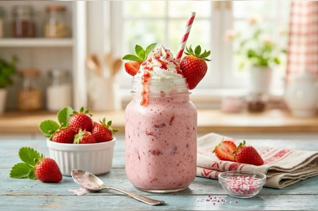 Jus Strawberry Bisa Menggunakan Susu